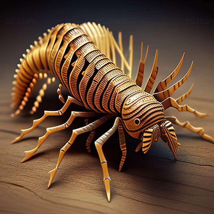 3D model Scolopendra abnormis (STL)